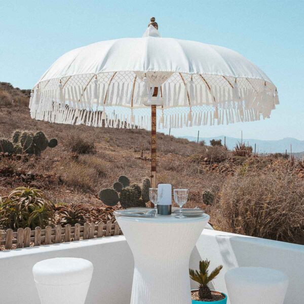 anobie Outdoor Parasol – 180cm Durable Sunshade for Garden & Patio